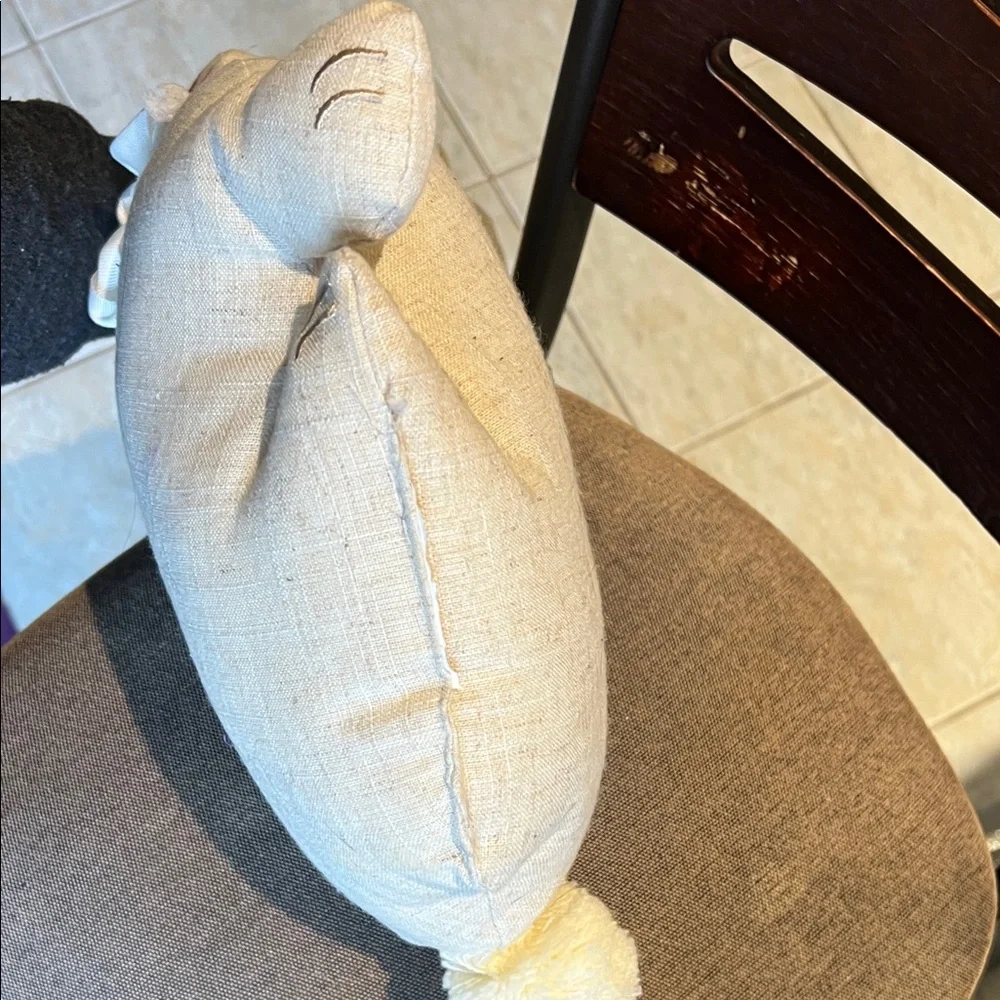 Charming Cream Bunny Pillow